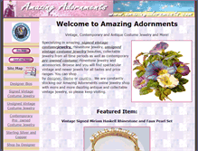 Tablet Screenshot of amazingadornments.com